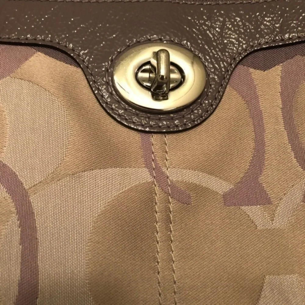 Coach optic purple hippie messenger bag