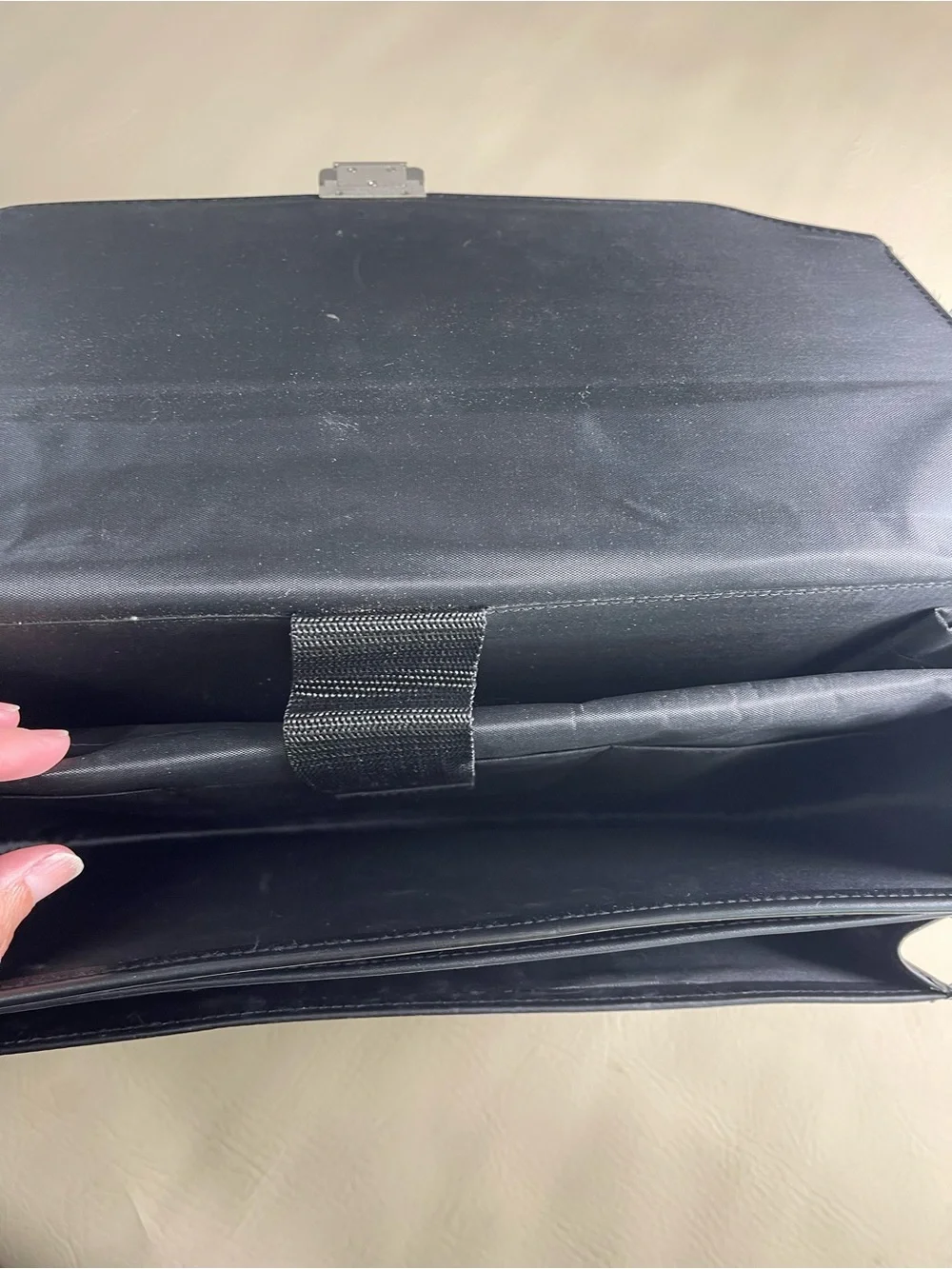 Stetson Genuine Italian Black Leather Laptop Bag