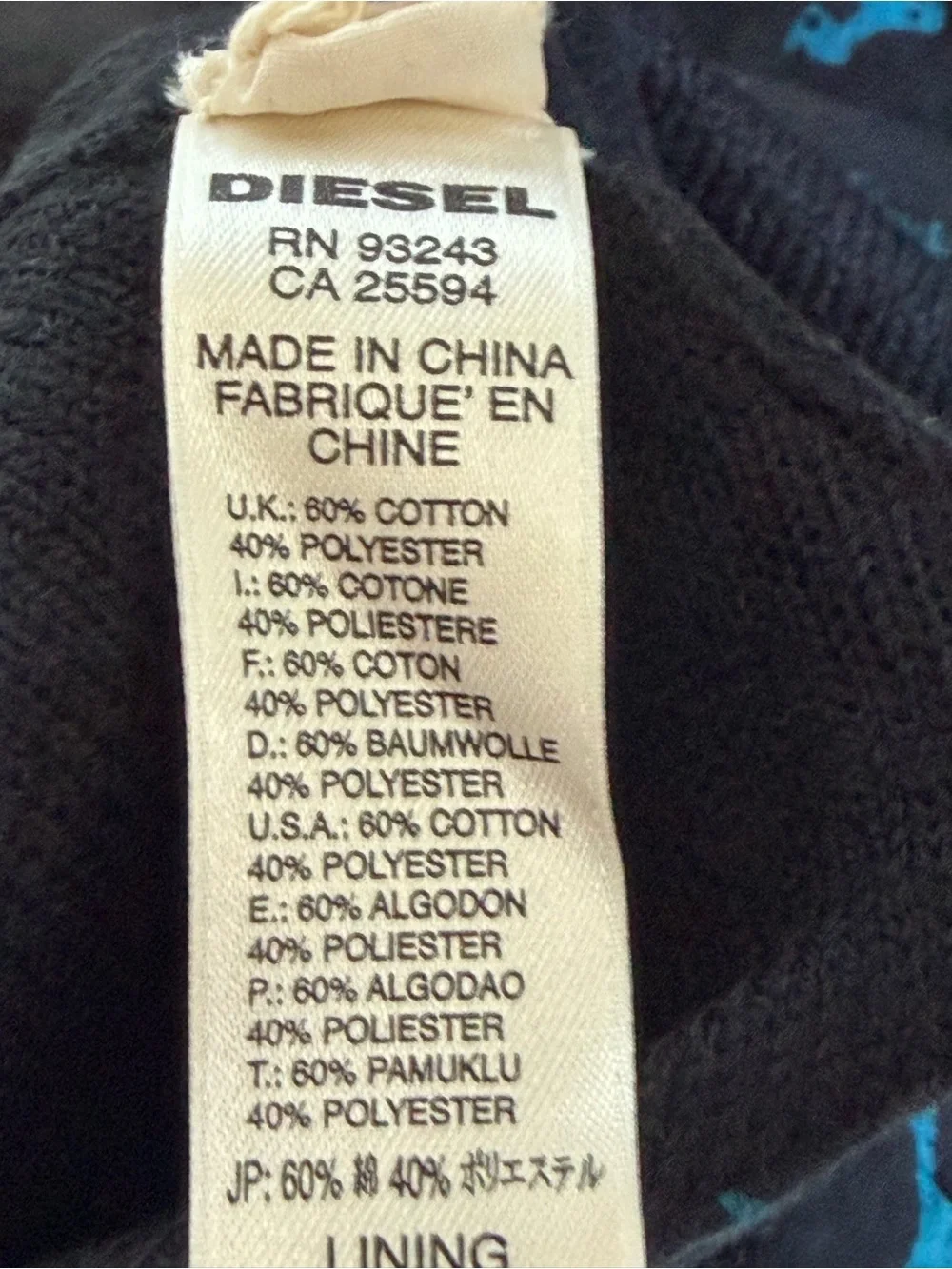 Diesel close up