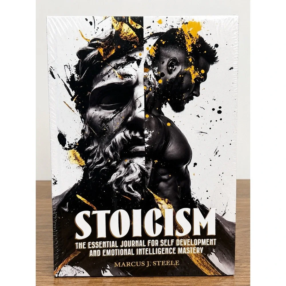 Stoicism Journal for Men 365 Day Guided Self Development Emotional Growth NEW
