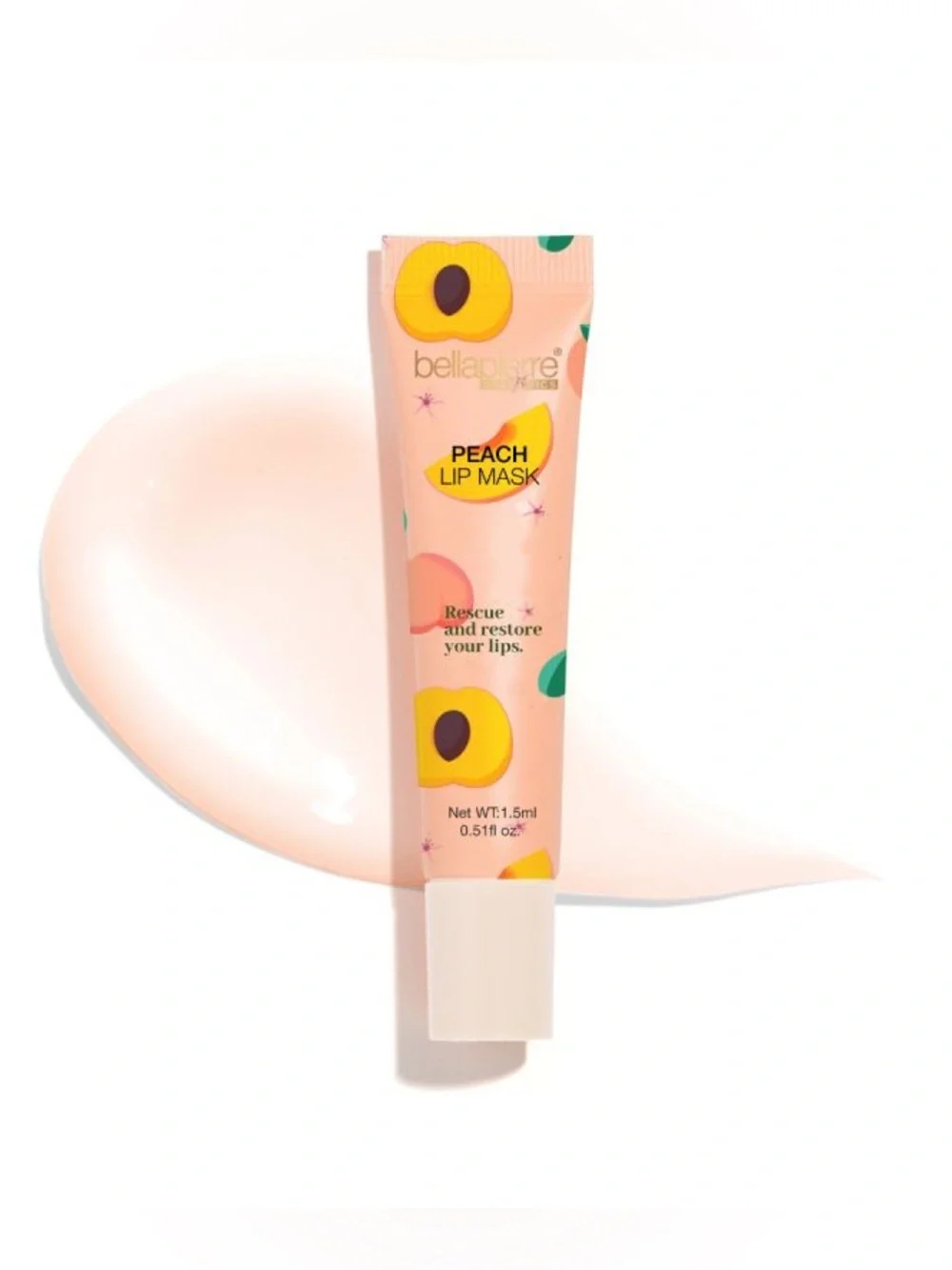 Bellapierre Peach Lip Mask Hydrating Plumping Hyaluronic Acid NWT Sealed