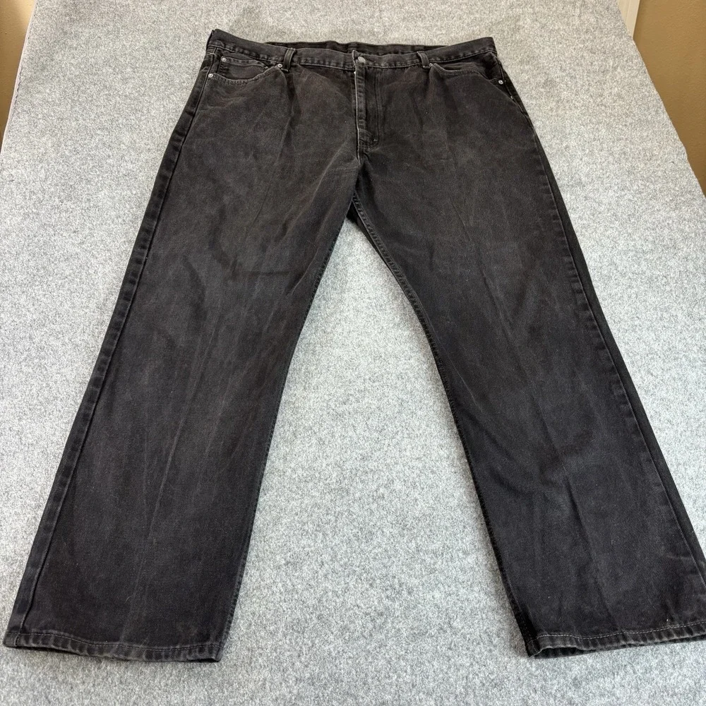 Levi's Jeans Men's 48x34 (44x33) Straight Leg‎ Black Denim Baggy Streetwear