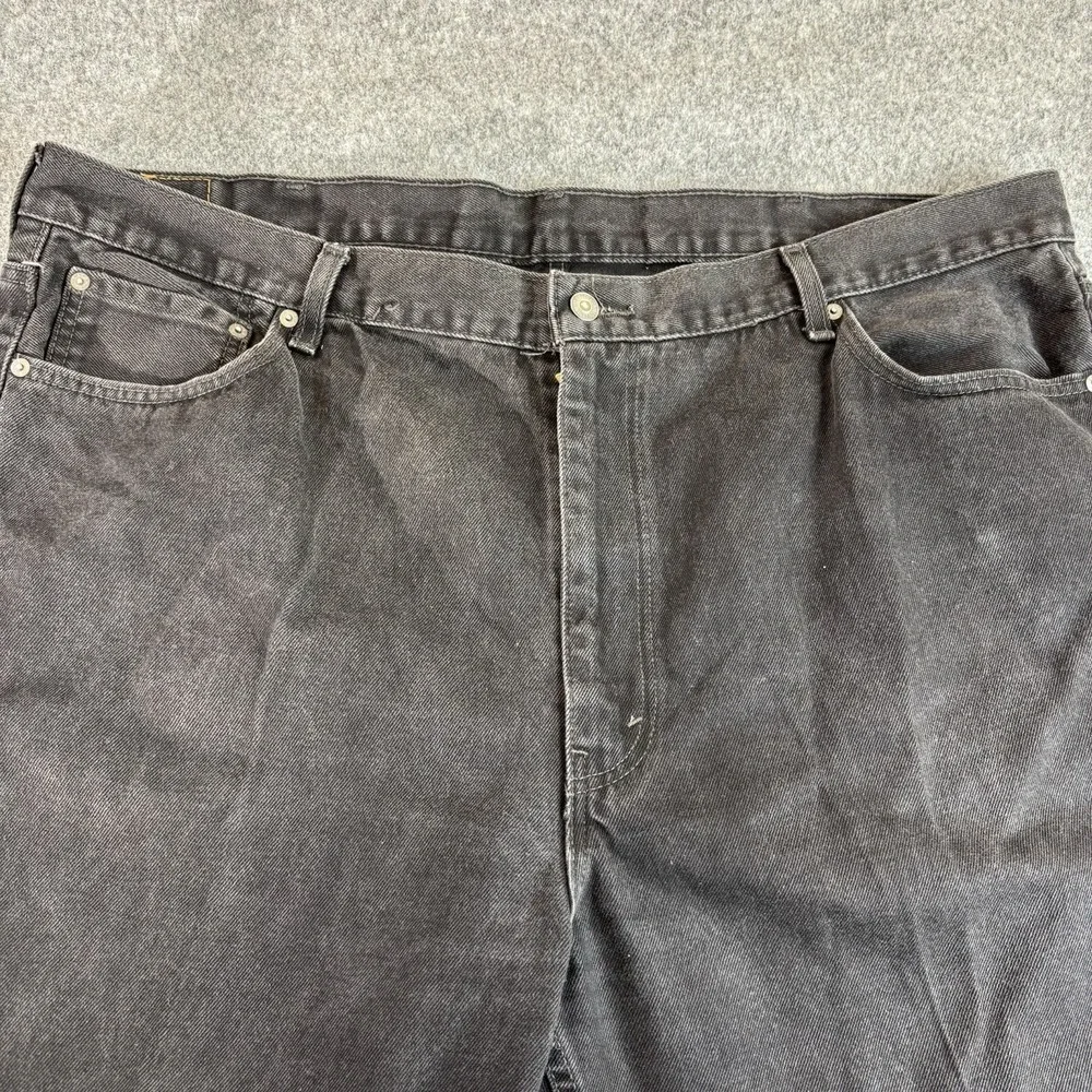 Levi's Jeans Men's 48x34 (44x33) Straight Leg‎ Black Denim Baggy Streetwear