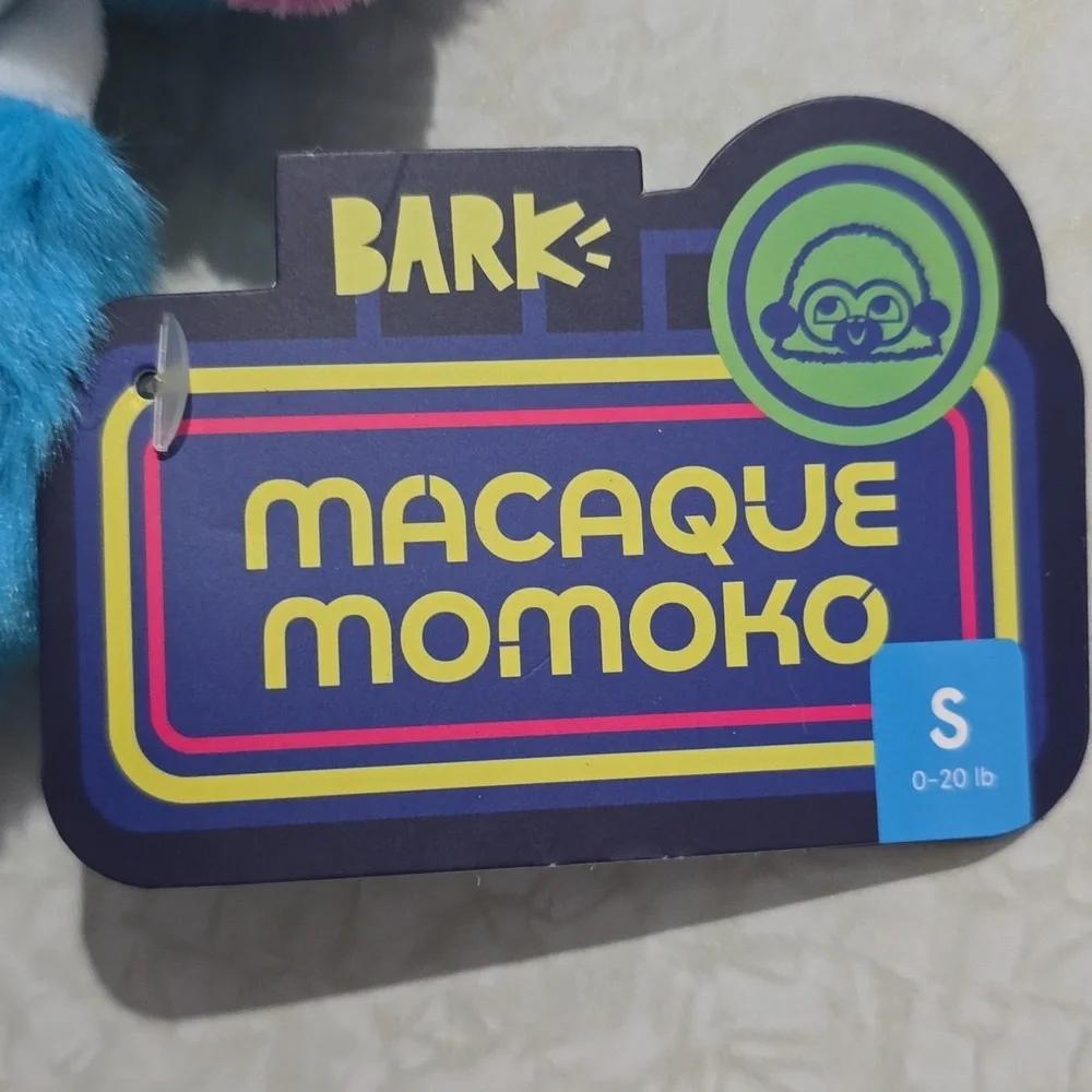 Bark Dog Toy NWT Macaque Momoko‎ Size Small 0-20 Pounds