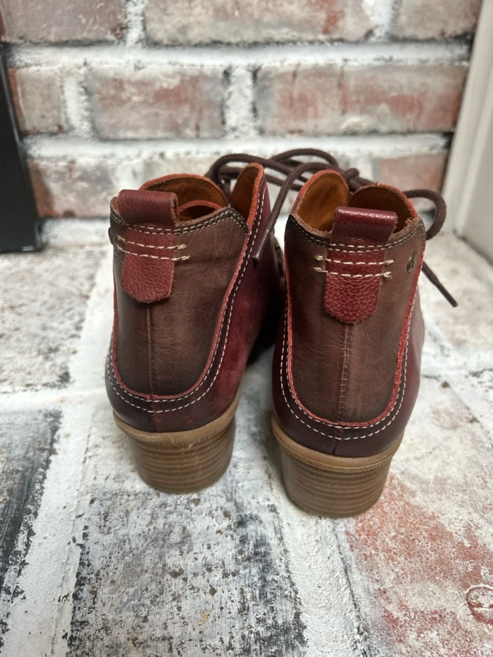 Pikolinos Zaragoza women's ankle boots red mahogany Size 38
