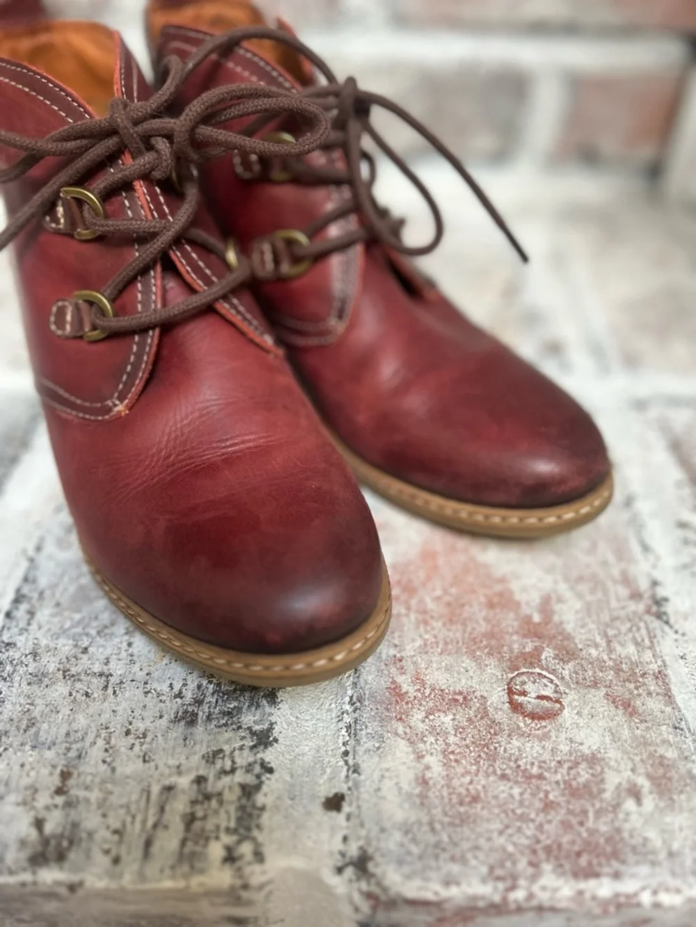 Pikolinos Zaragoza women's ankle boots red mahogany Size 38