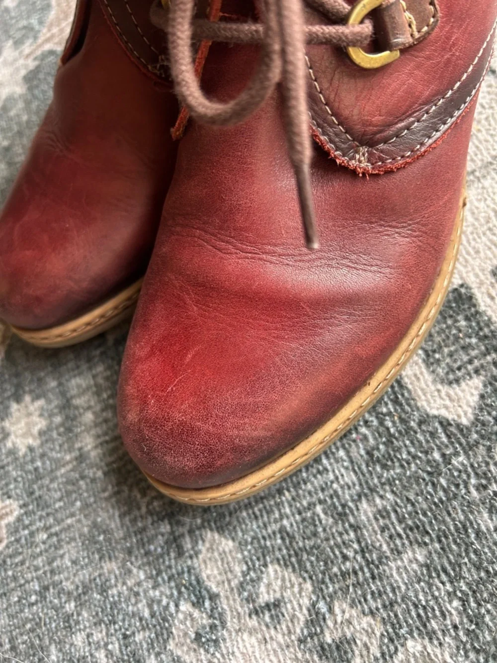 Pikolinos Zaragoza women's ankle boots red mahogany Size 38