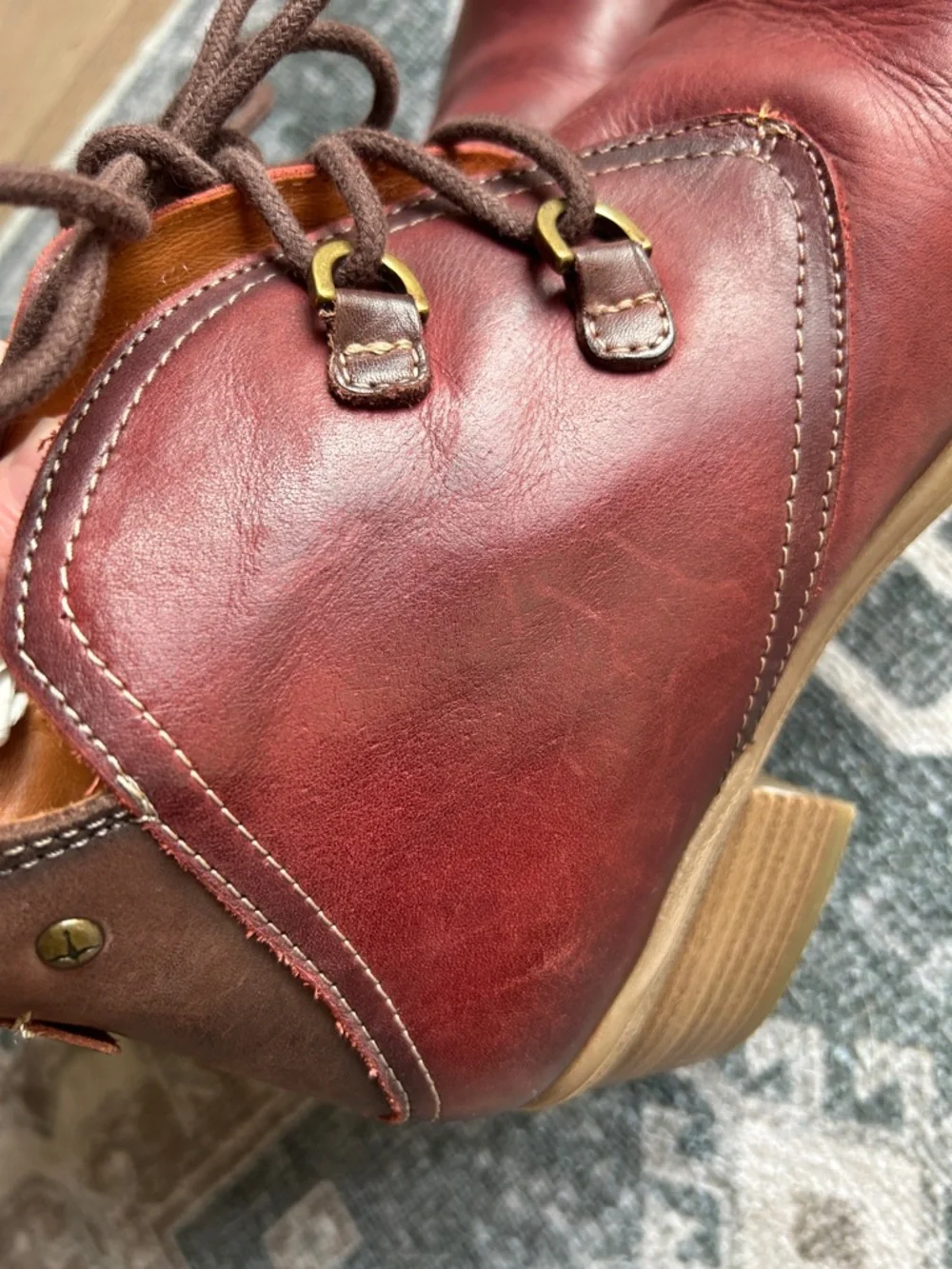 Pikolinos Zaragoza women's ankle boots red mahogany Size 38
