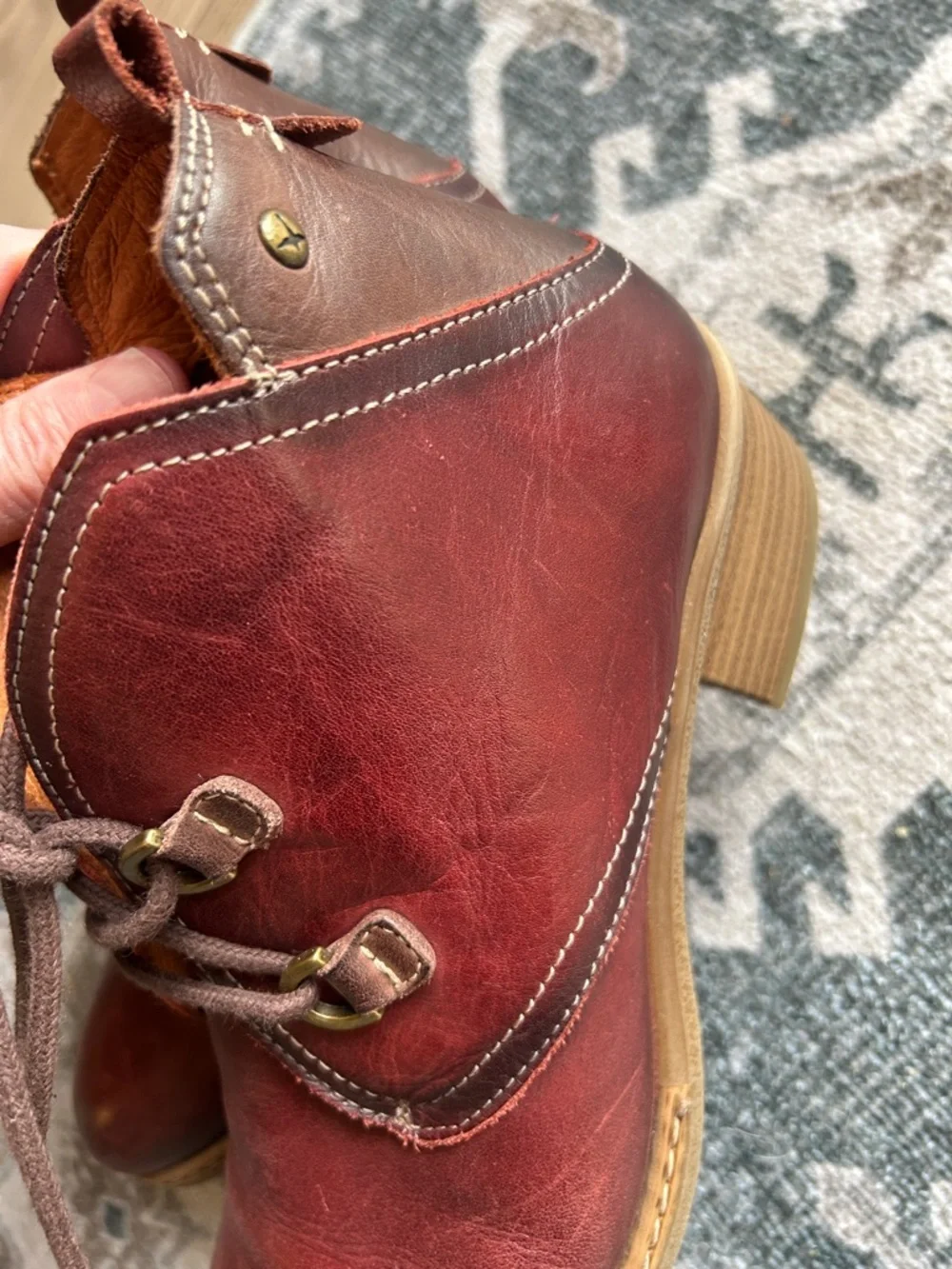Pikolinos Zaragoza women's ankle boots red mahogany Size 38