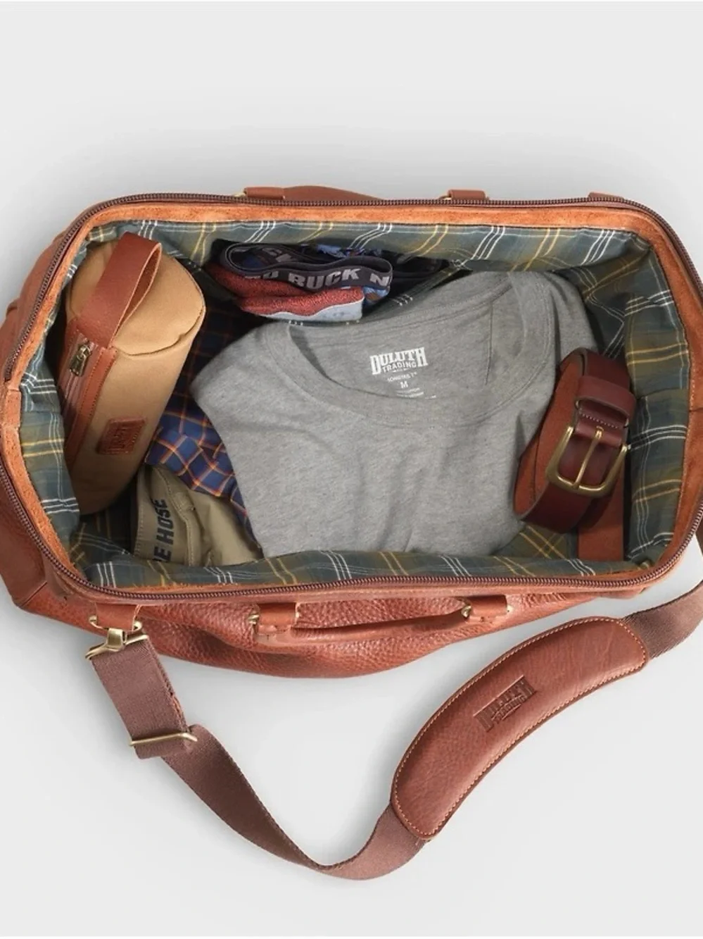 DULUTH TRADING CO Lifetime Leather AWOL Bag 2.0 NEW