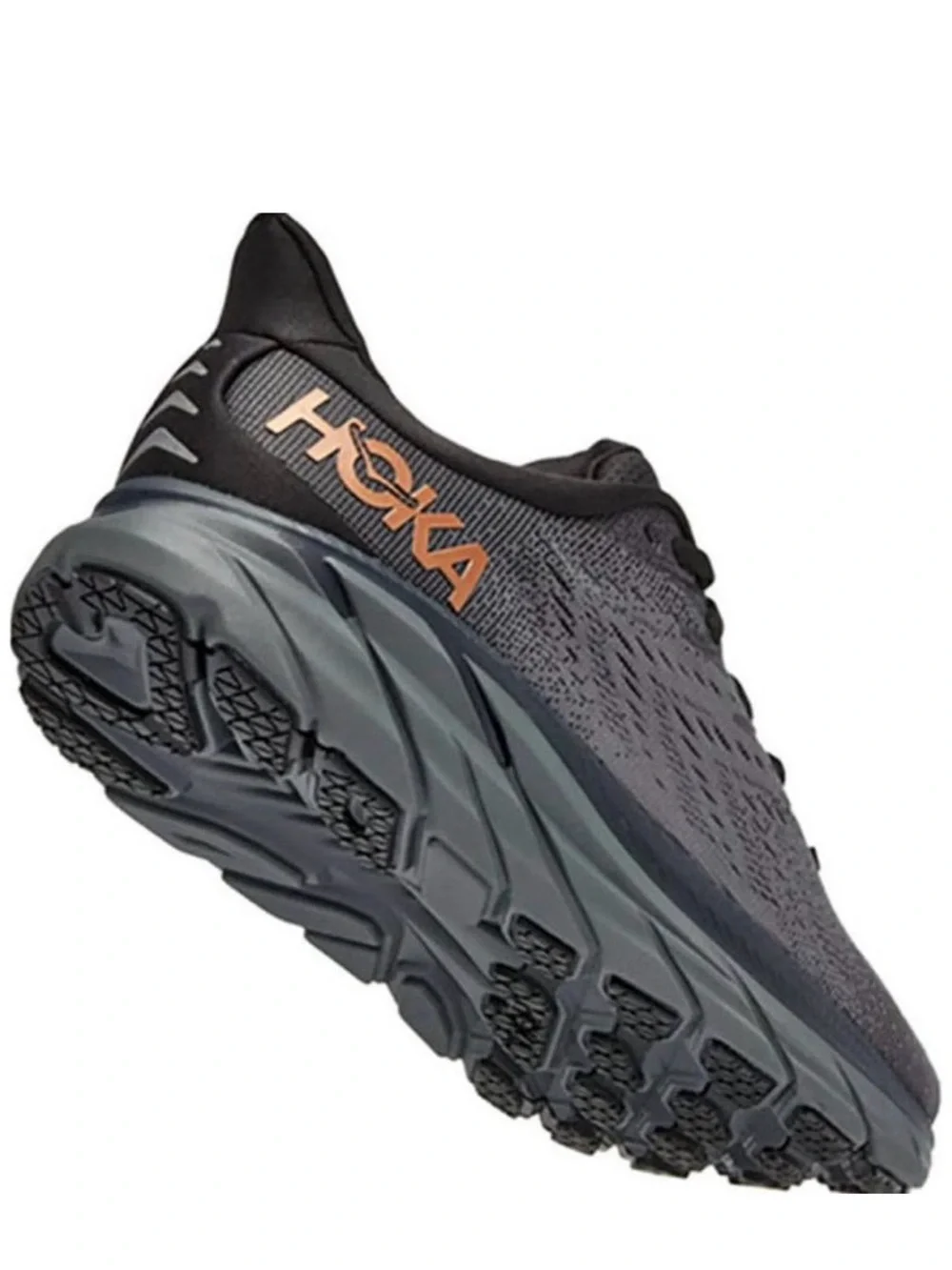 HOKA Clifton 8 Running Shoes | Women’s Size 8B | Anthracite/Copper