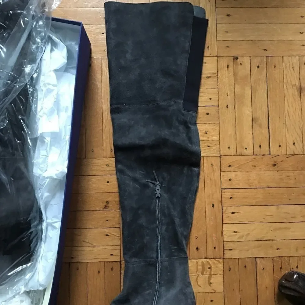 Stuart Weitzman Hitest Over-The-Knee Leather Boots