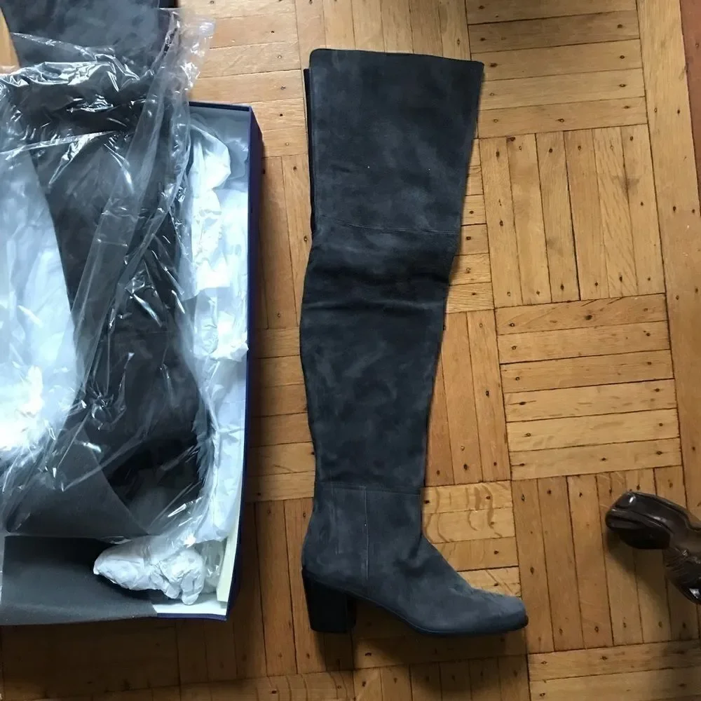 Stuart Weitzman Hitest Over-The-Knee Leather Boots