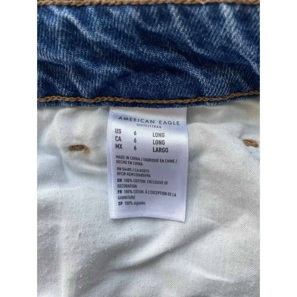 American Eagle Outfitters cotton waist denim