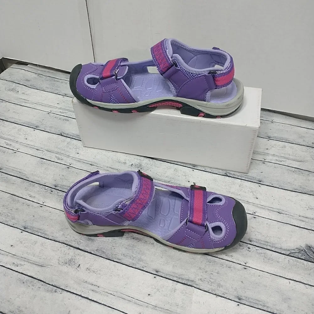 Kamik Sandals Big Girls Size 5 EU 37 Purple Hybrid Sneaker Water Outdoor Shoe.