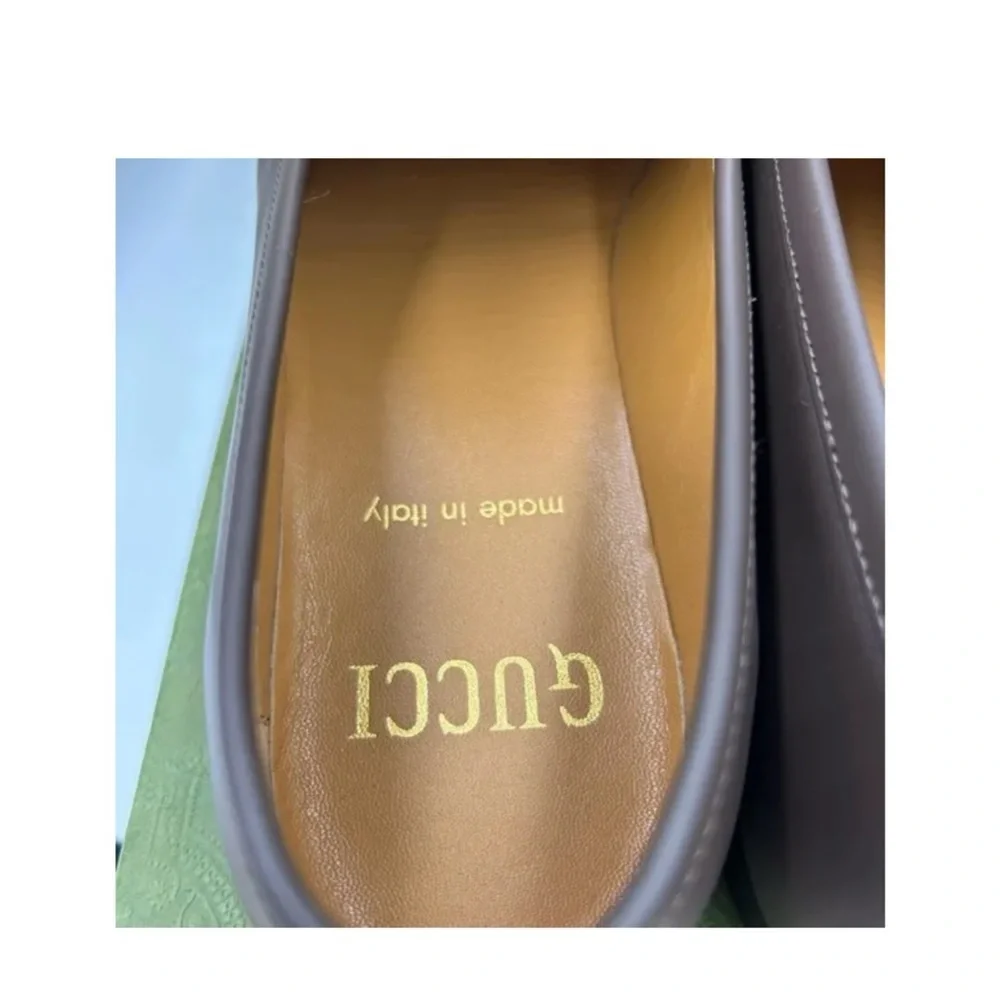 Gucci JORDAAN horse bit 100th anniversary, Leather loafers 7.5 fits 8.5 US