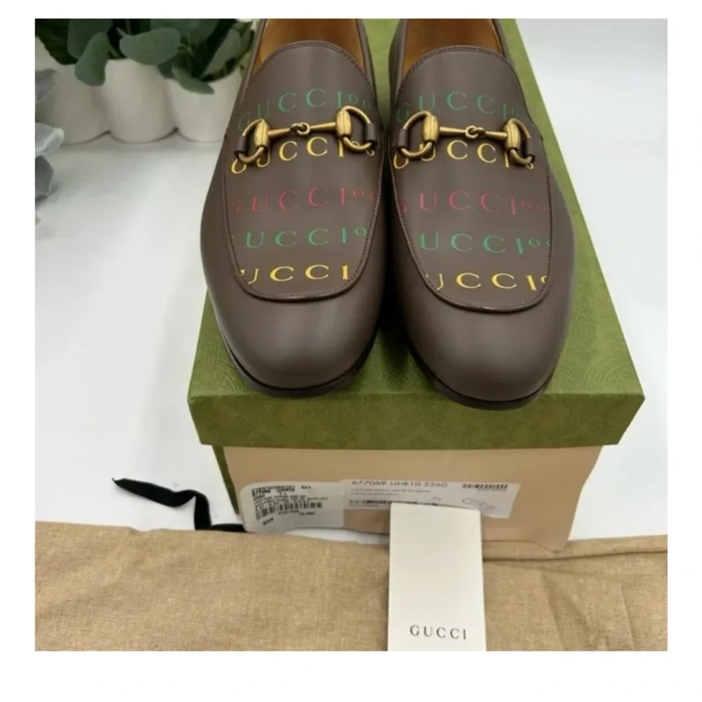 Gucci JORDAAN horse bit 100th anniversary, Leather loafers 7.5 fits 8.5 US