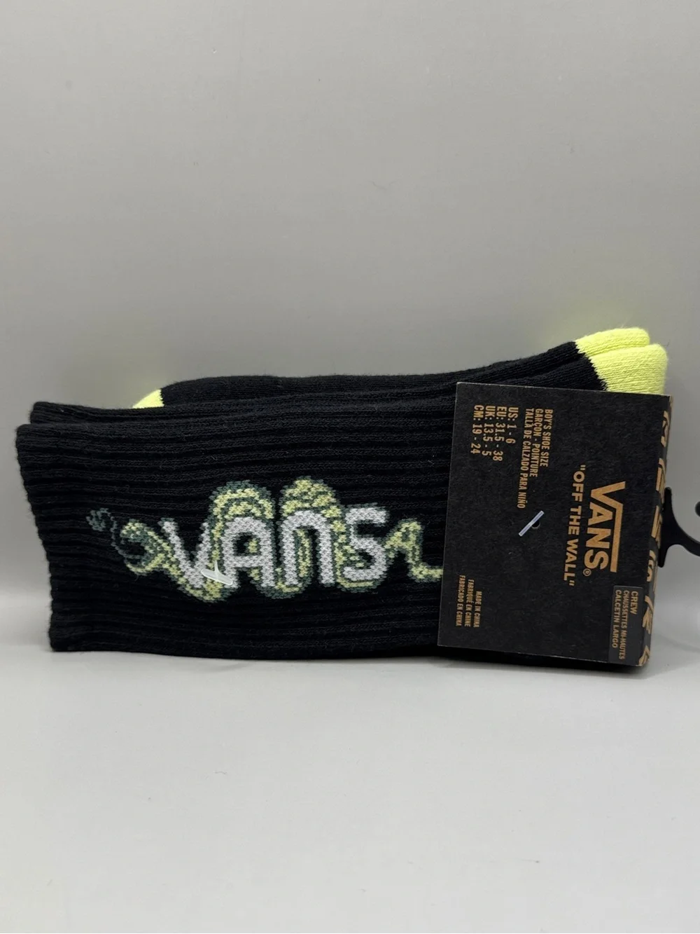 VANS Faster Crew Lime Sherbet Sock