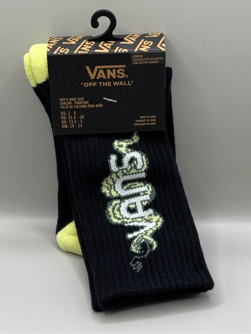 VANS Faster Crew Lime Sherbet Sock