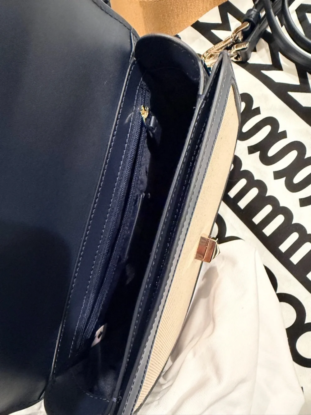 kate spade canvas navy