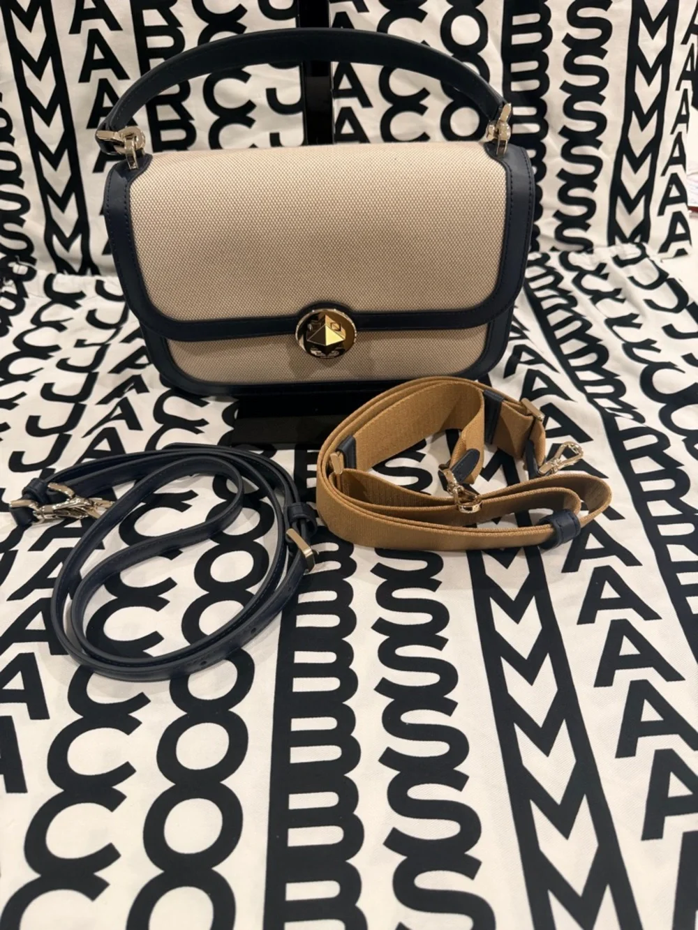 kate spade canvas navy