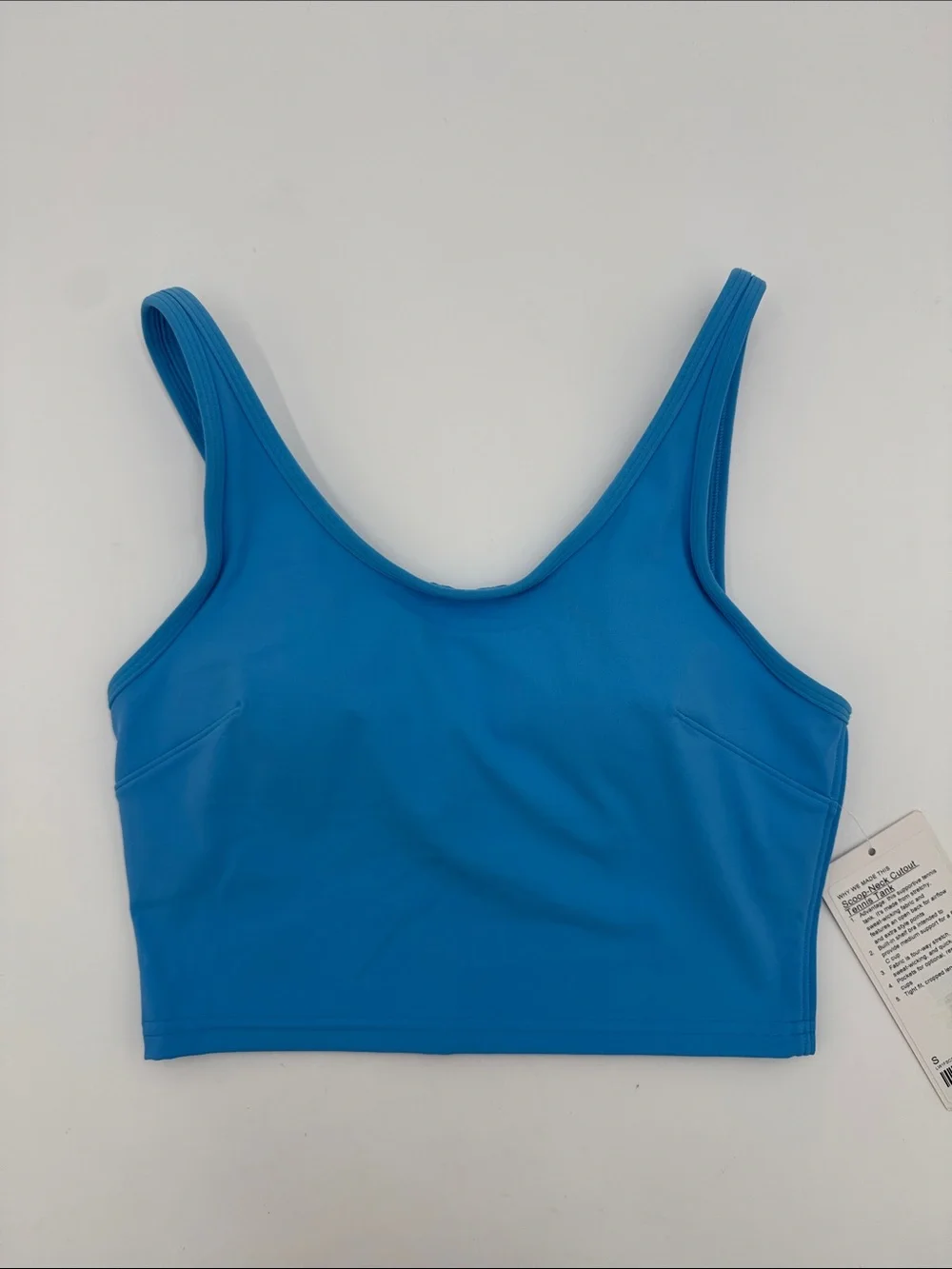 lululemon athletica Bright Blue Longline Scoop Sports Bra