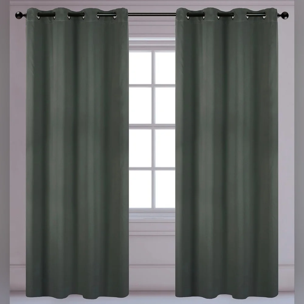 91 Luxura Light Reducing Privacy Grommet Curtain Panels (Set of 2) 56