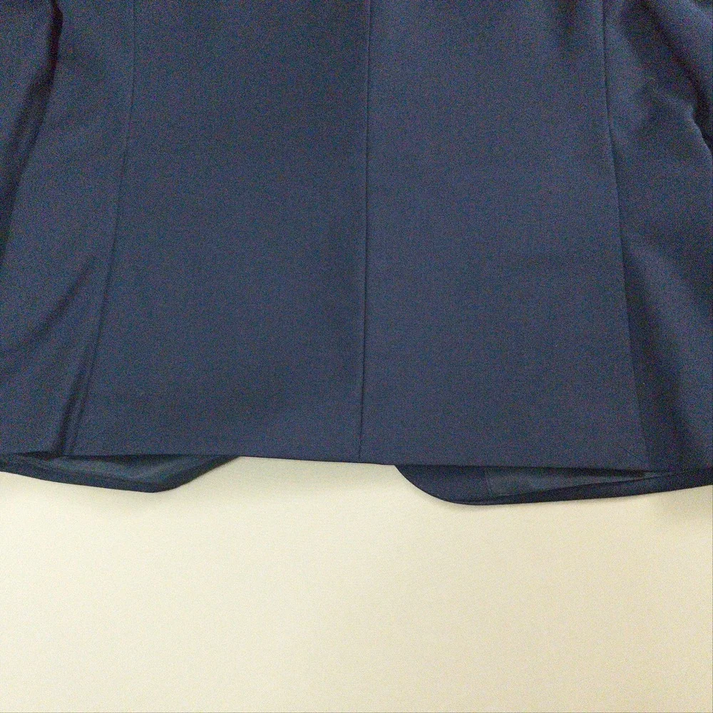 NWOT Lauren Ralph Lauren Blazer Mens 46R Navy Blue Slim Fit 100% Wool Pro.