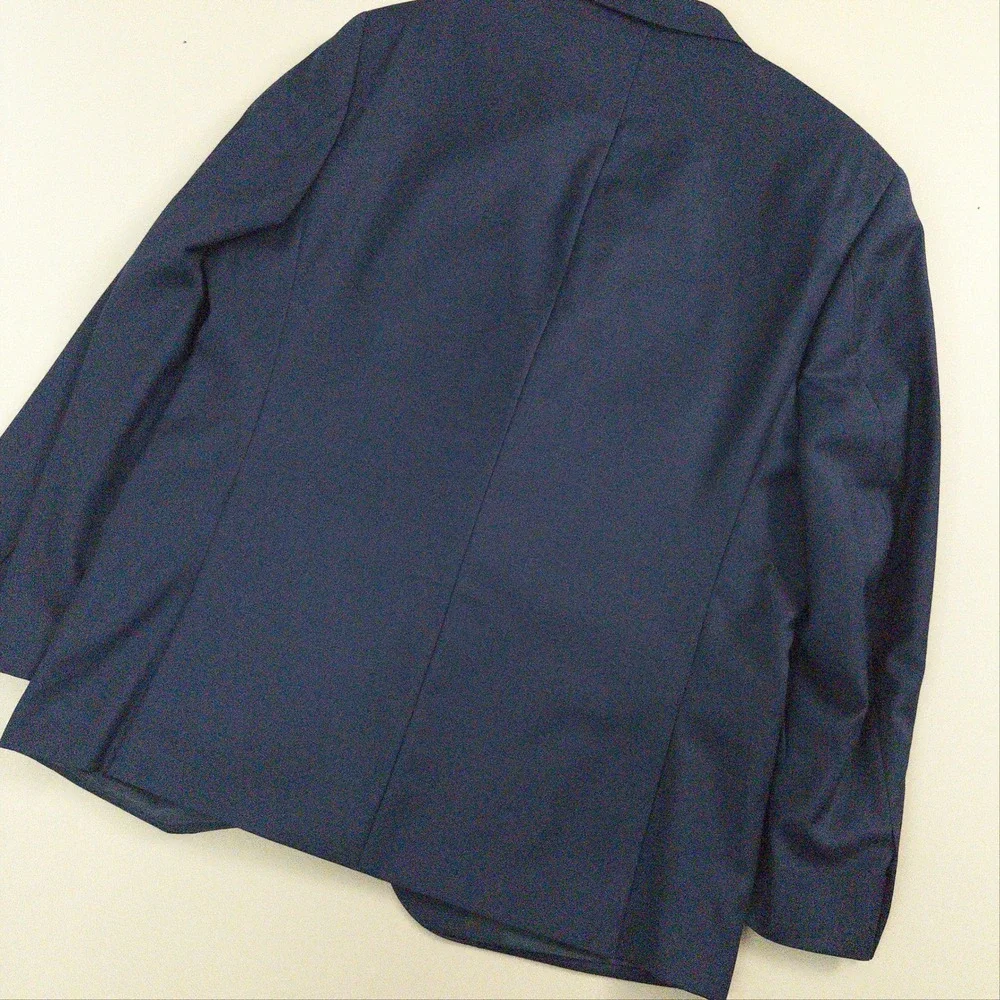 NWOT Lauren Ralph Lauren Blazer Mens 46R Navy Blue Slim Fit 100% Wool Pro.