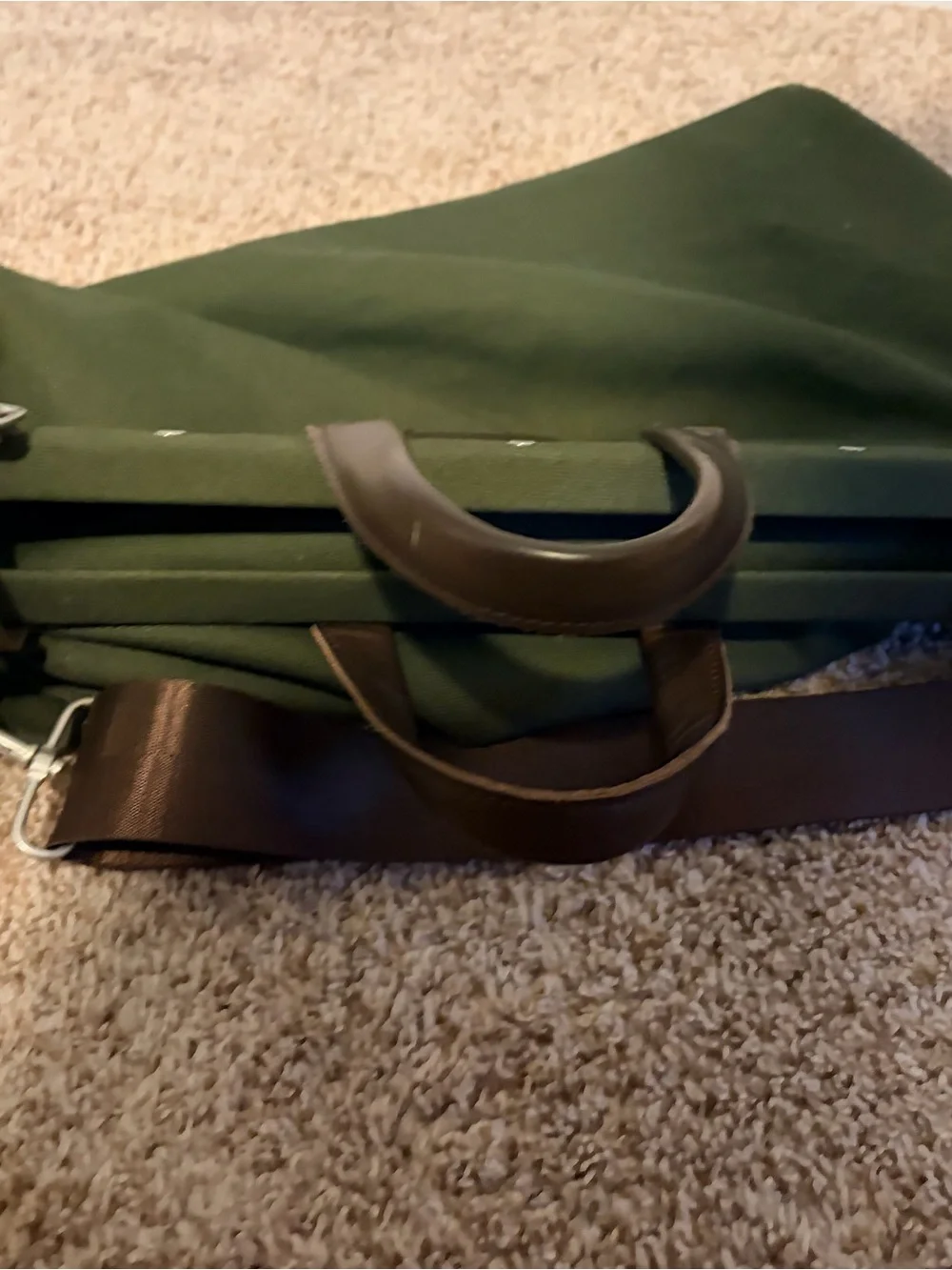 Line of Trade Canvas Weekender Bag in Olive Green
