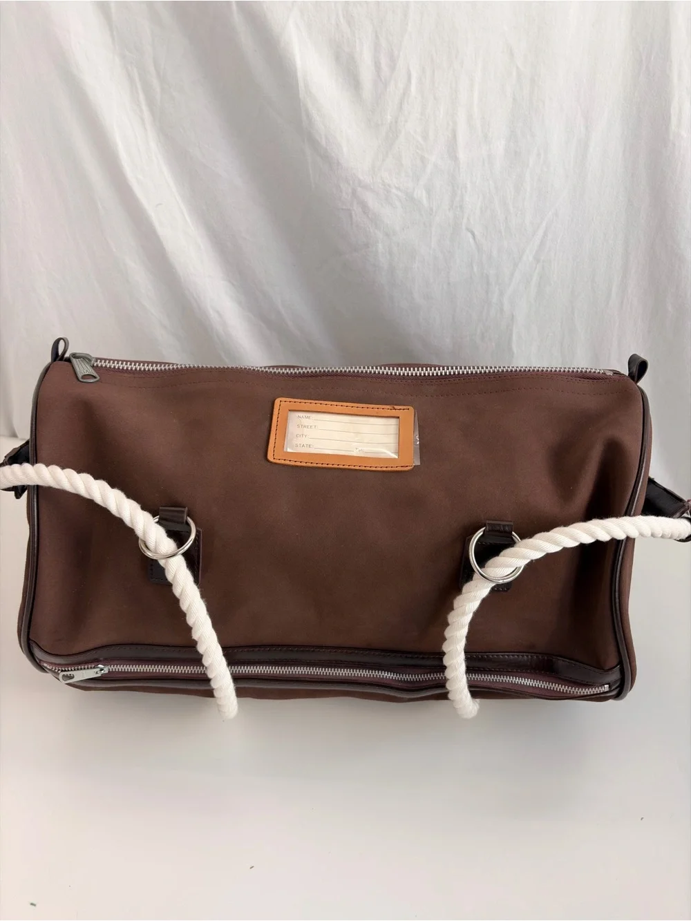 Vintage 1970s “Buddy Bag” Convertible Brown Canvas Duffel Backpack Weekender NOS