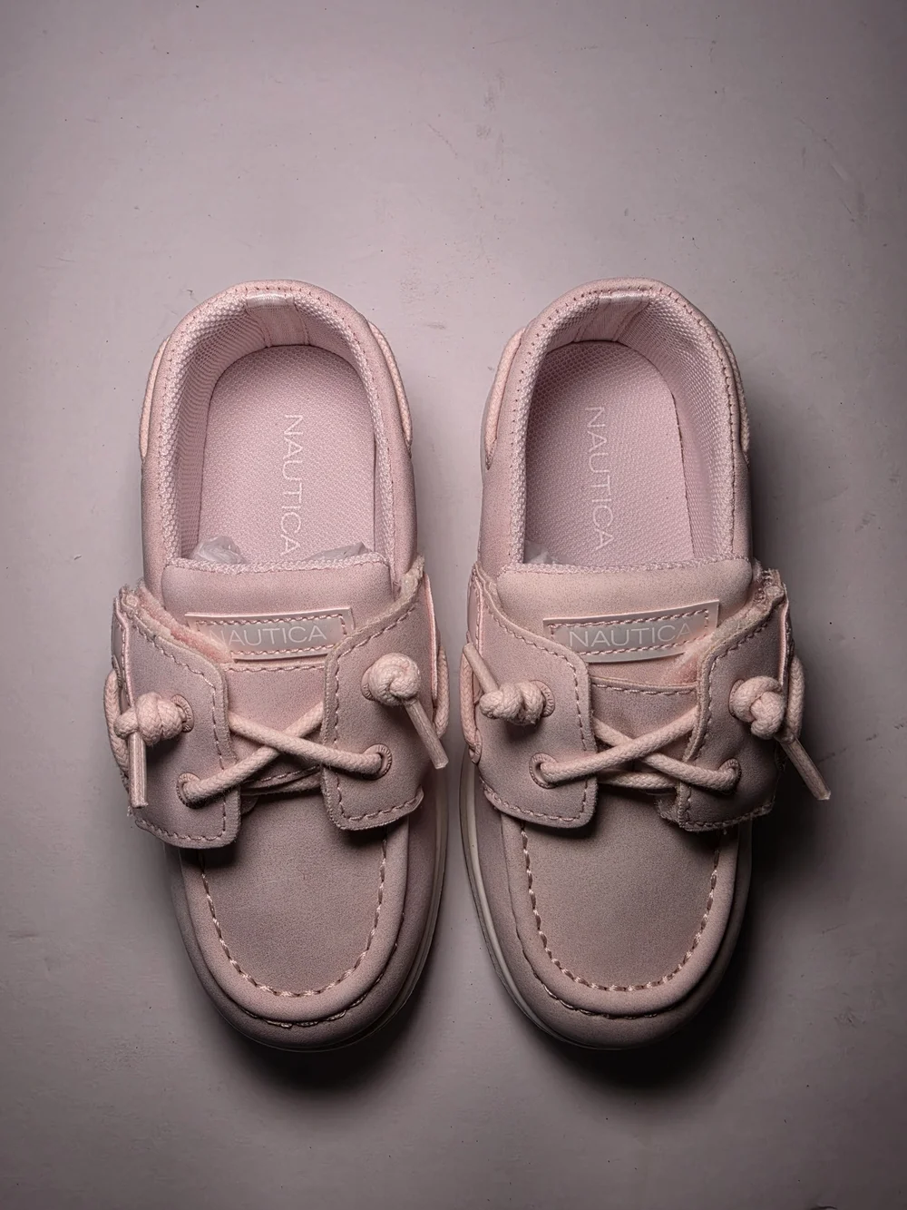 Nautica Kids Moccasin Boat Shoes in Light Pink (Blush)