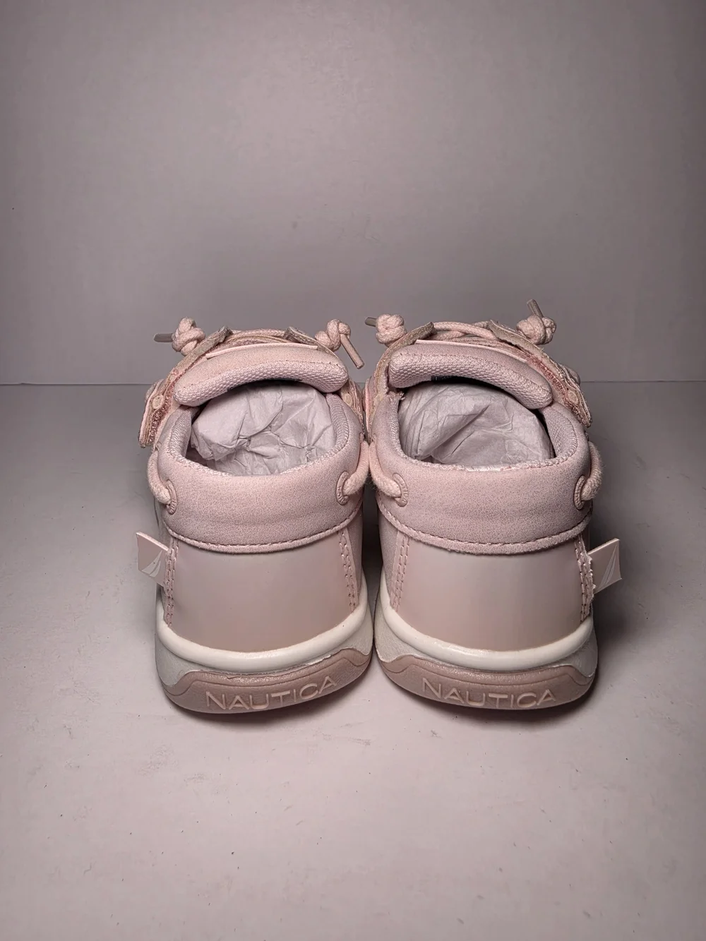 Nautica Kids Moccasin Boat Shoes in Light Pink (Blush)