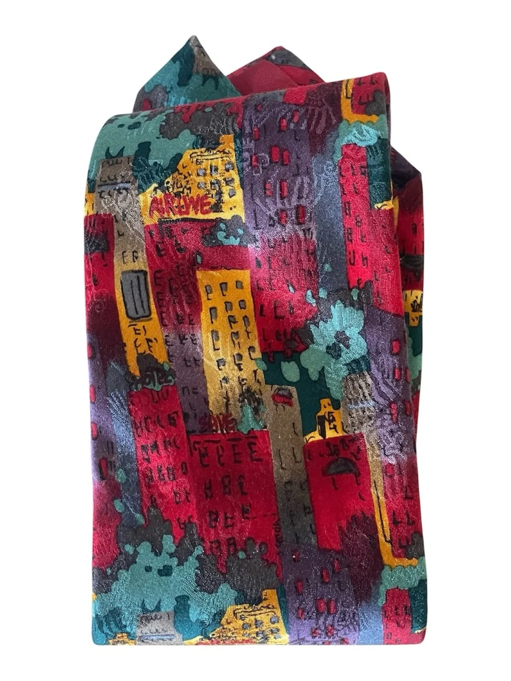 J. Garcia Collector’s Edition “New York, NY” Cityscape Silk Tie - Multicolor