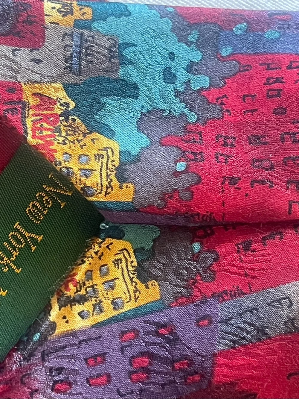 J. Garcia Collector’s Edition “New York, NY” Cityscape Silk Tie - Multicolor