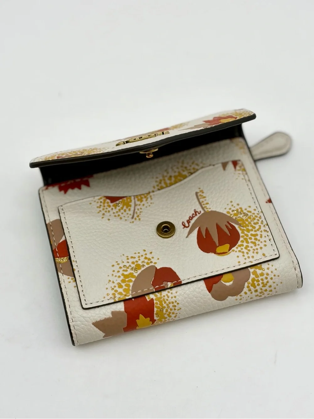 Coach Small Wallet With Floral Print