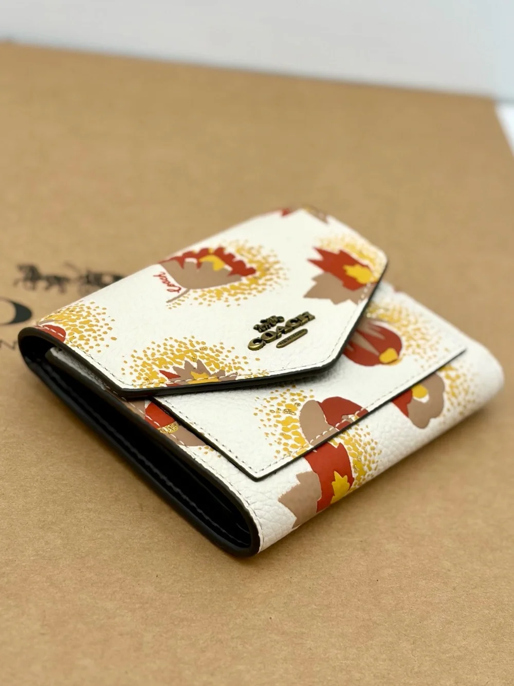 Coach Small Wallet With Floral Print
