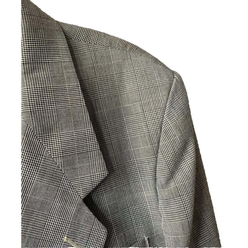 Vintage Levi's Exact Jacket‎ Men's Size 44L Blazer Checked Sport Coat 561M USA