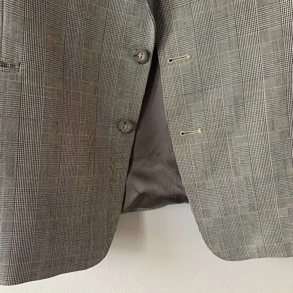 Vintage Levi's Exact Jacket‎ Men's Size 44L Blazer Checked Sport Coat 561M USA