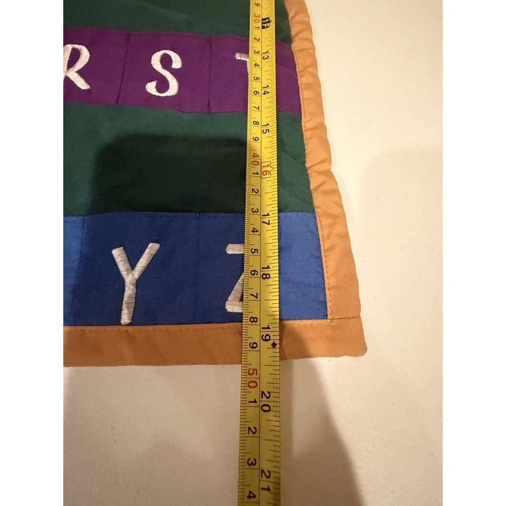 Kubla Kids My ABC Animals‎ Fabric Alphabet Pocket Chart Learning Wall Chart
