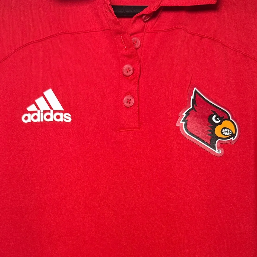 Adidas Men's Red Polo Shirt Louisville Cardinals‎