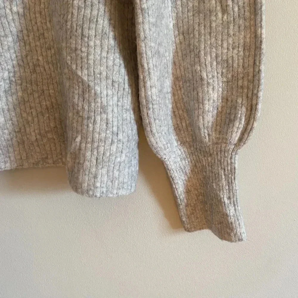 J. Crew Wool Blend Ribbed Sweater