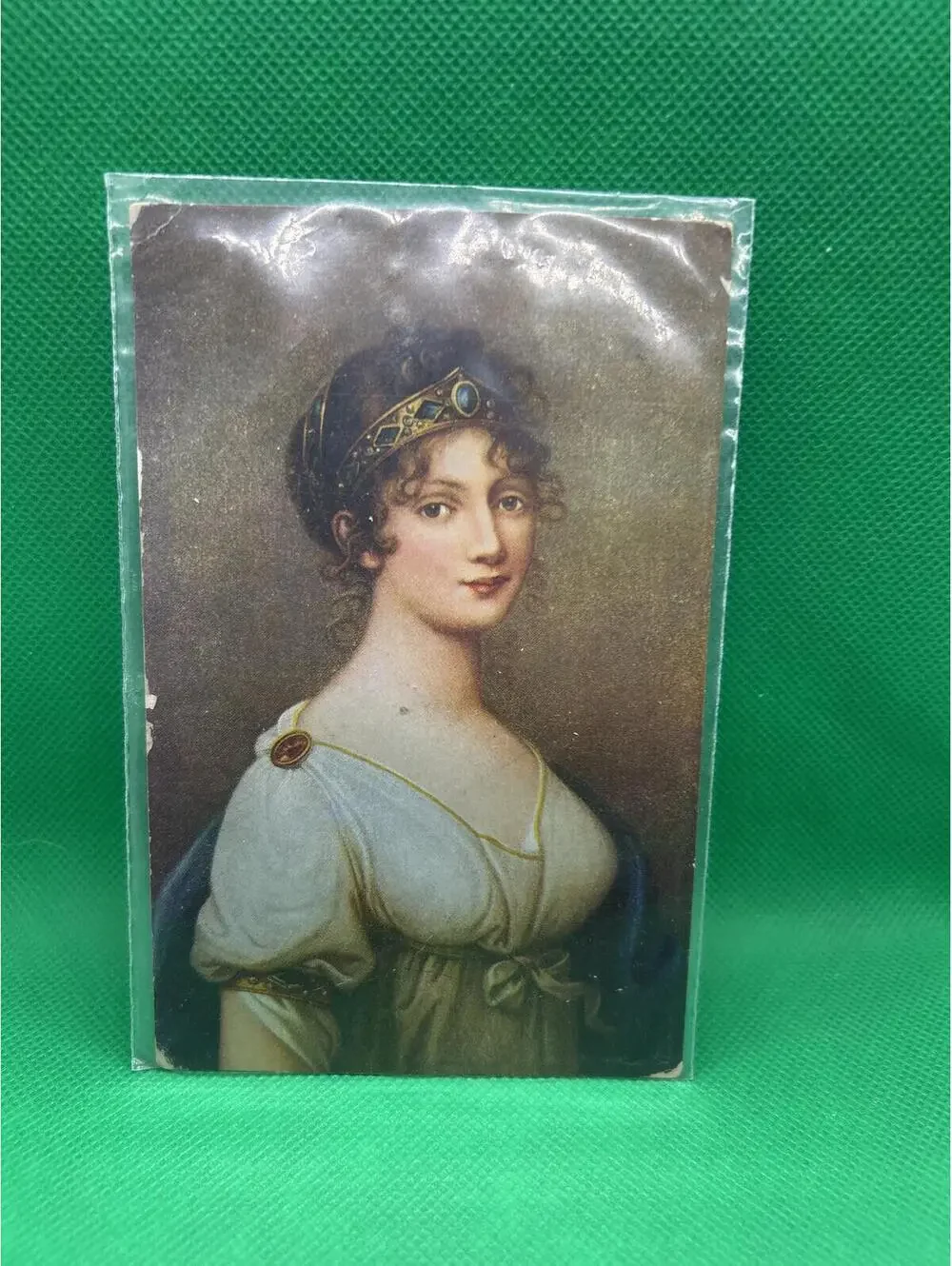 Vintage Queen Louisa Postcard with Historical Portrait - Box1