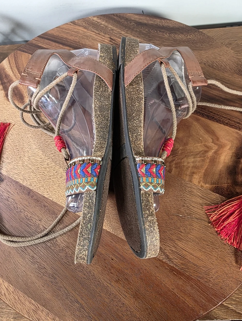 Circus by Sam Edelman Kerri Boho Gladiator Lace-Up Sandals Festival Size 8.5