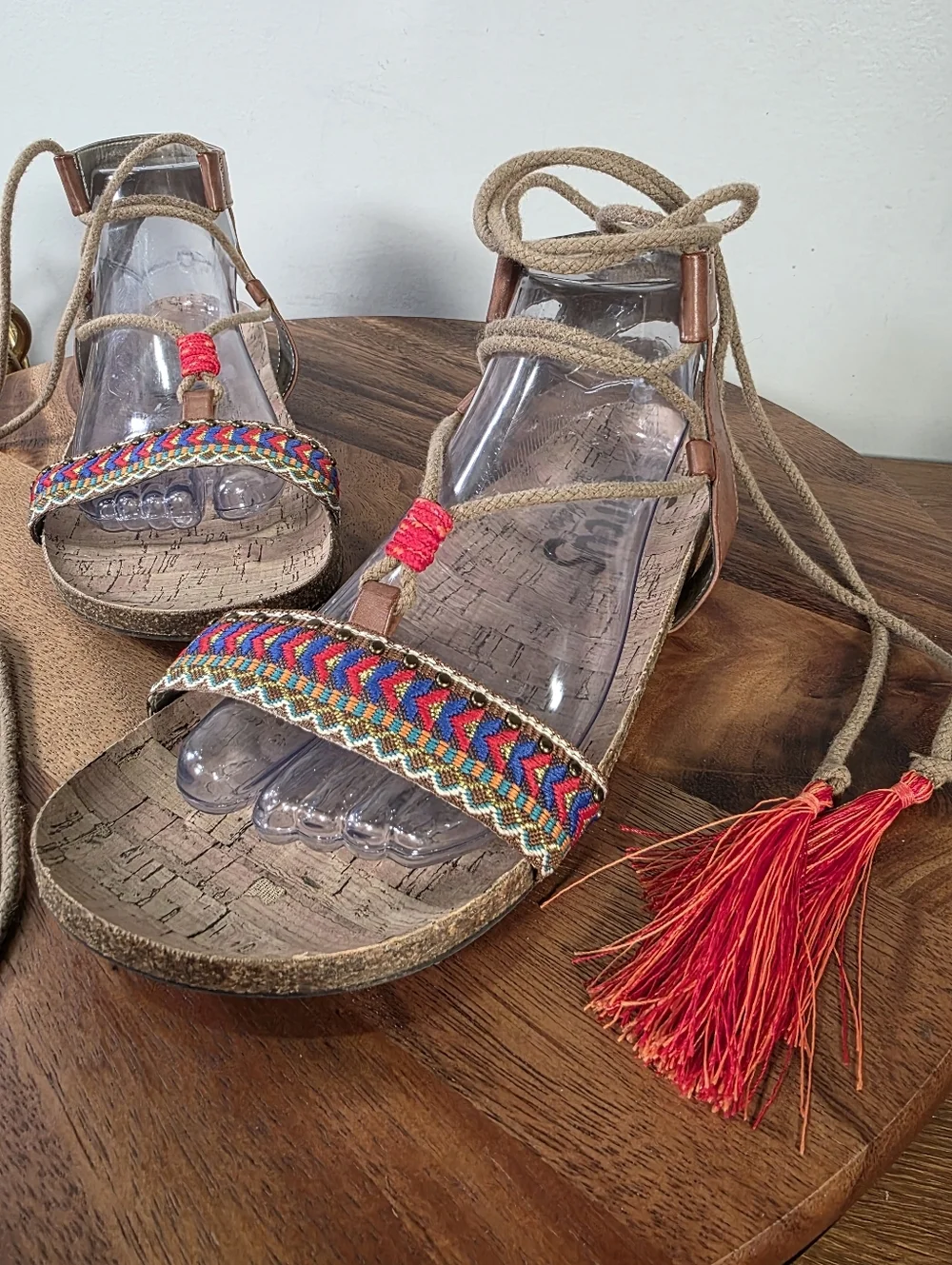 Circus by Sam Edelman Kerri Boho Gladiator Lace-Up Sandals Festival Size 8.5