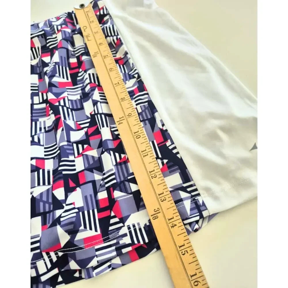 GRANDSLAM Womens Skort Skirt XL Tennis Pickleball White Pink Dark Blue