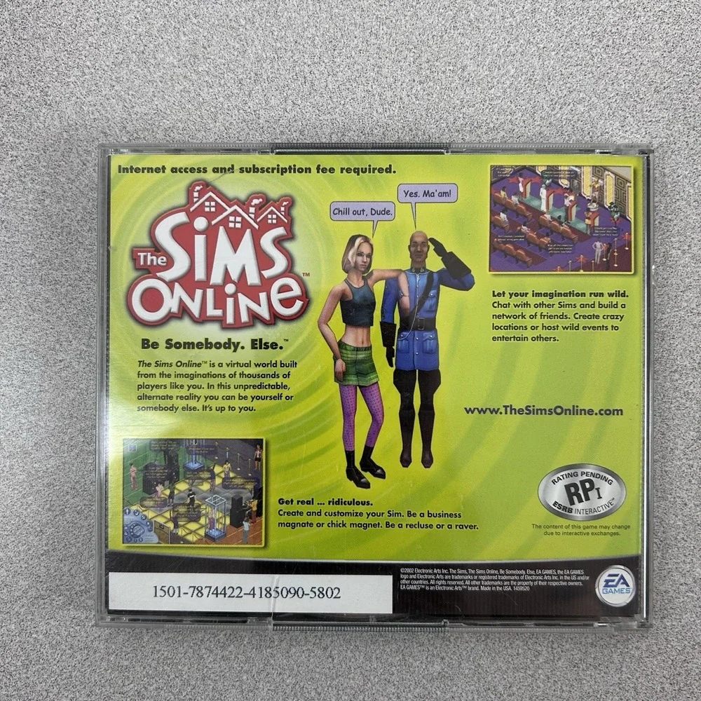 The Sims Unleashed Pets Expansion Pack PC CD-ROM 2 Disc Windows 95 98 XP‎ Maxis