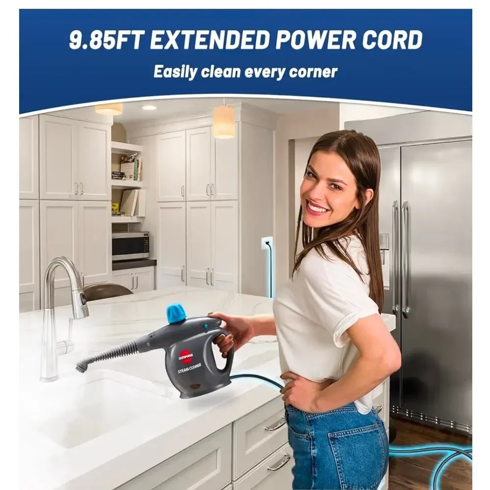 Handheld Steam Cleaner, Pressurized Multi-Surface Steam Shot with 13 Accessories
