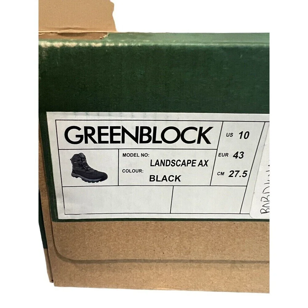 GREENBLOCK Hiking Shoes - Men's Waterproof Lightweight Outdoor Size 10