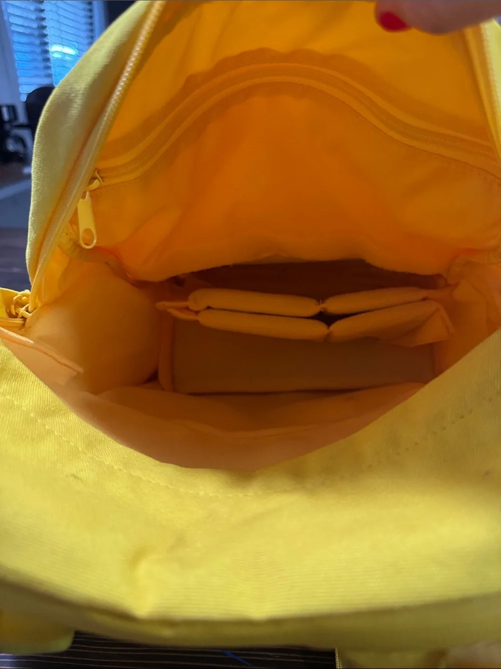 Brevite The Jumper Camera Backpack In Lemon Yellow Regular Size